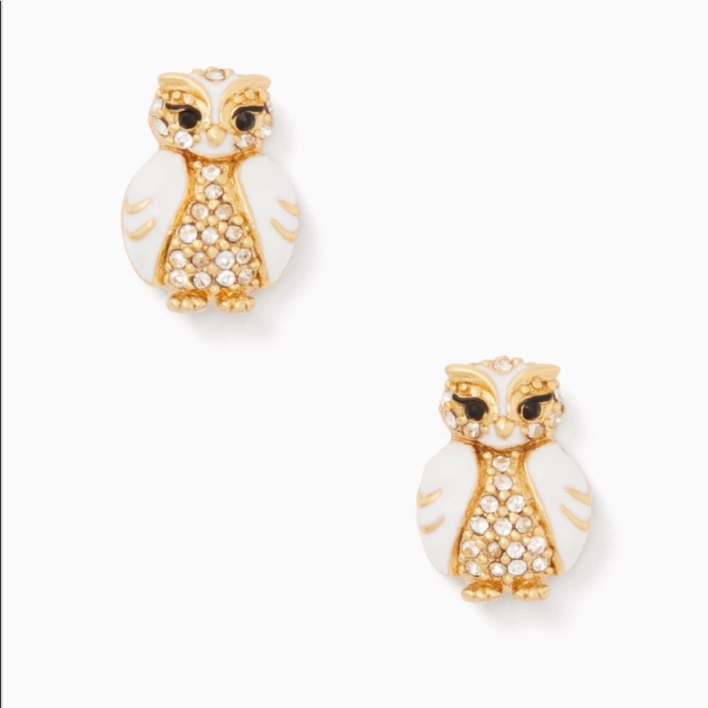 Kate spade star bright owl studs